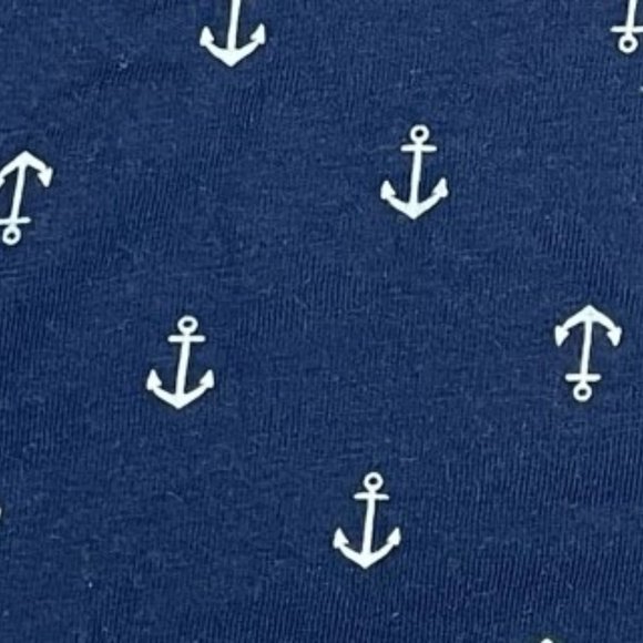 H&M Boys Toddler Cotton Navy Blue Anchor Jersey Short Set Size XS (SKU: 6B, 83B) - Picture 3 of 6